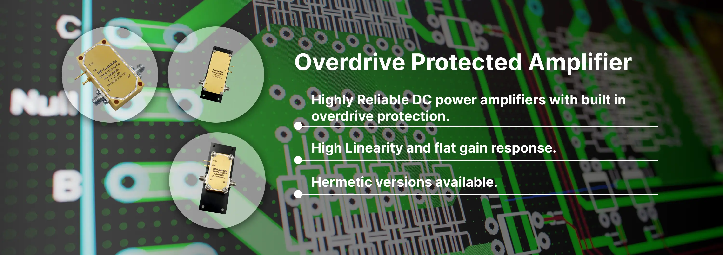 Overdrive Protected Amplifier Banner