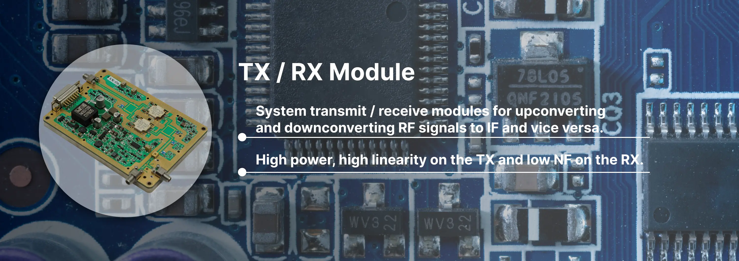 TX / RX Module Banner