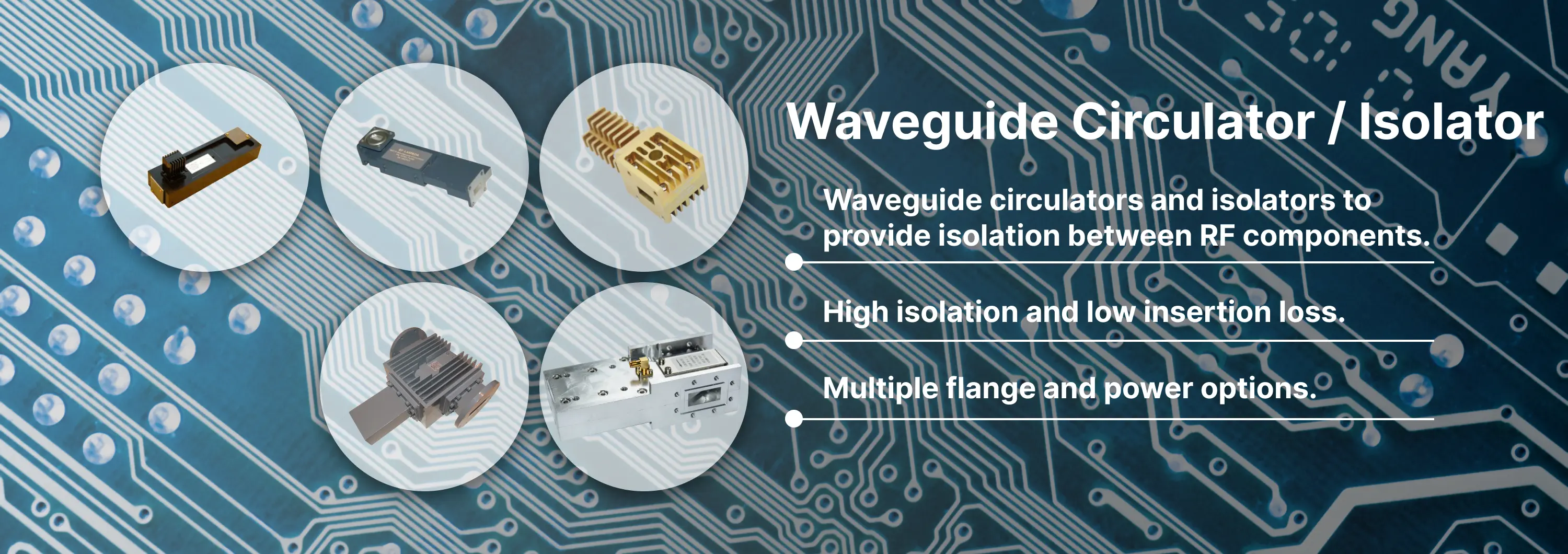 Waveguide Circulator/Isolator Banner